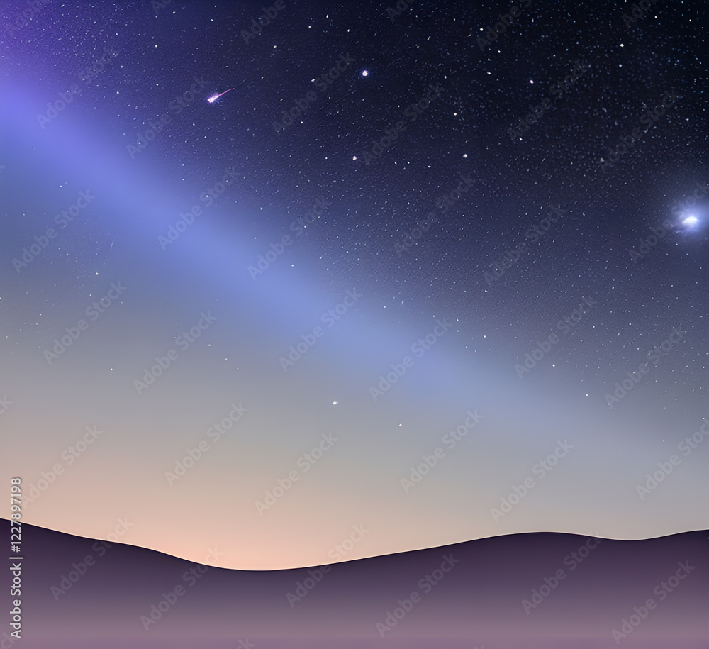 Fototapeta premium Milky Way near Purros Space stars background. Universe star pattern with blazing stars. Night sky galaxy.generative ai