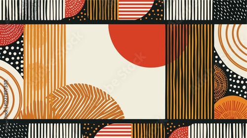 Aso Oke Texture Flat Vector Illustration