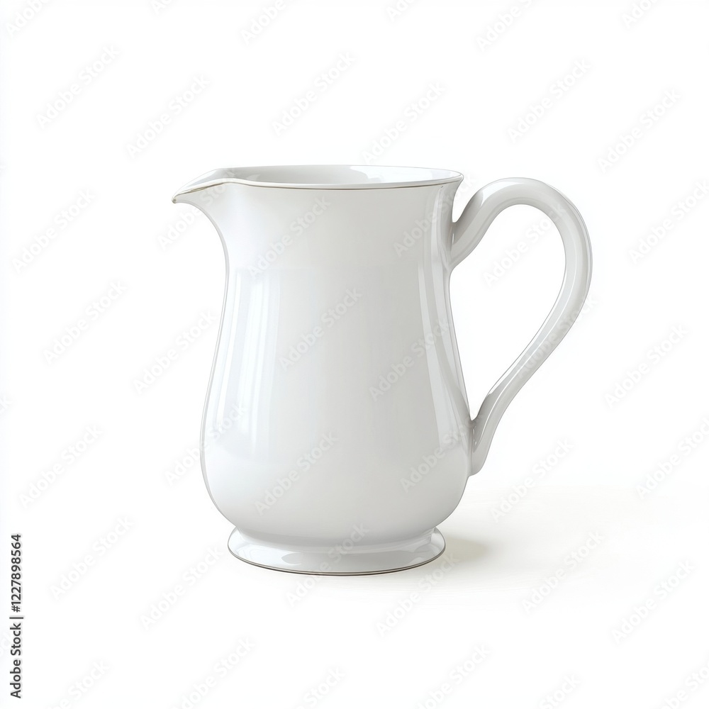 Elegant White Creamer Pitcher Elegant White Creamer Pitcher