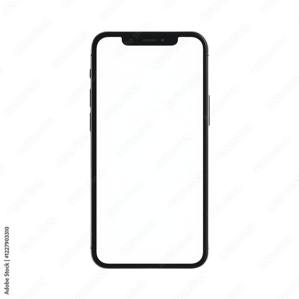 Blank smartphone screen mockup, mobile UI design template, app interface presentation Blank smartphone screen mockup, mobile UI design template, app interface presentation