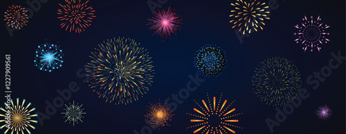 Fireworks Show at the Festive Celebration.