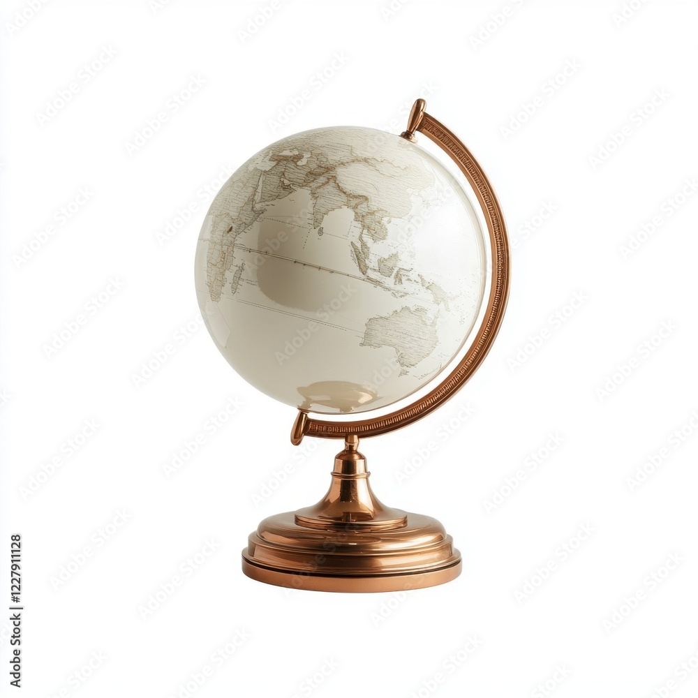 Copper Globe, World Map, Travel Decor