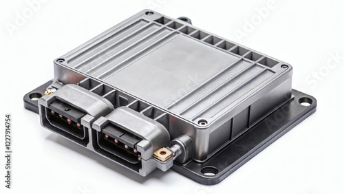 Electronic Control Unit (ECU), Automotive Component, Grey Metal Box