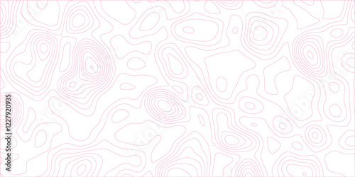 Topography grid map. Contour map background. Geographic line mountain relief. Abstract lines or wavy backdrop background. multi layer cutout geometric pattern on vector, Abstract soft white background
