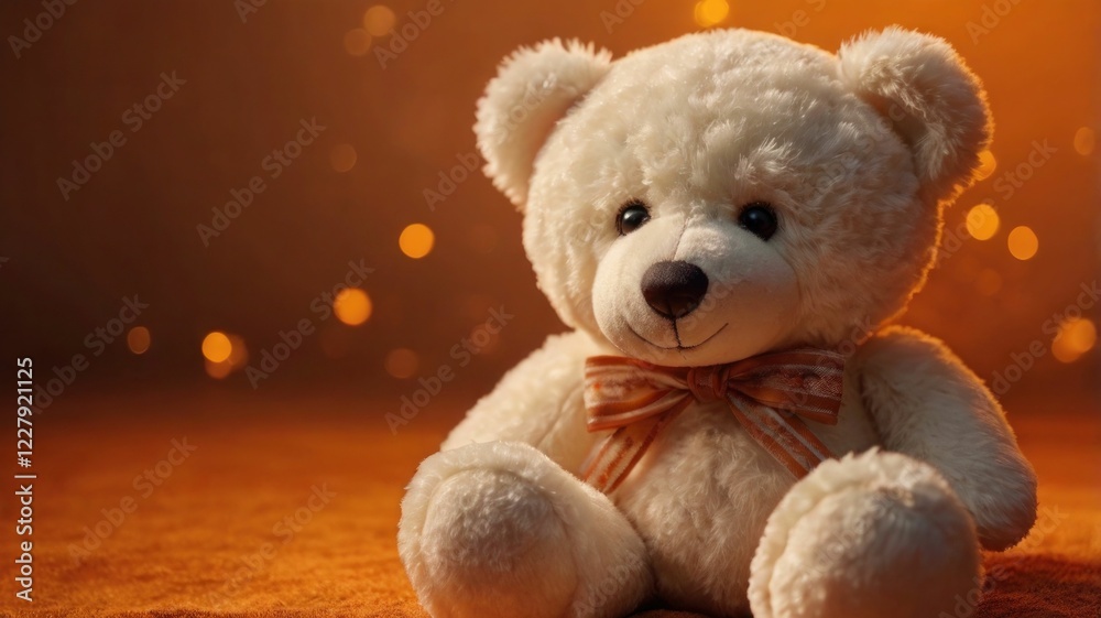 Obraz premium teddy bear with a gift
