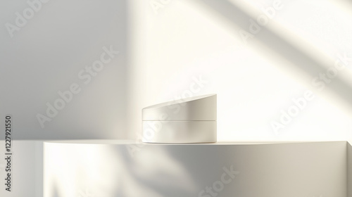 Minimalist Product Packaging on a White Background with Soft Shadows photo