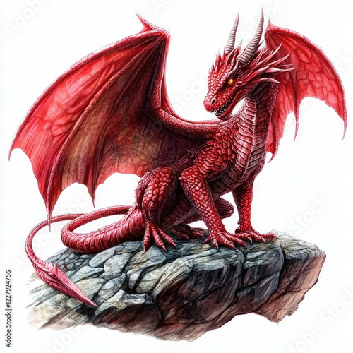 Red Dragon Isolated