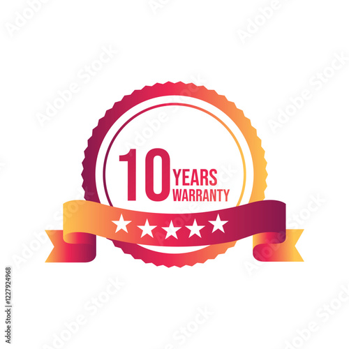10th warranty celebration stars, glitters and streamer ribbons Party event decoration