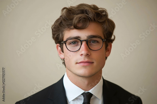 Young Business Man On White...
