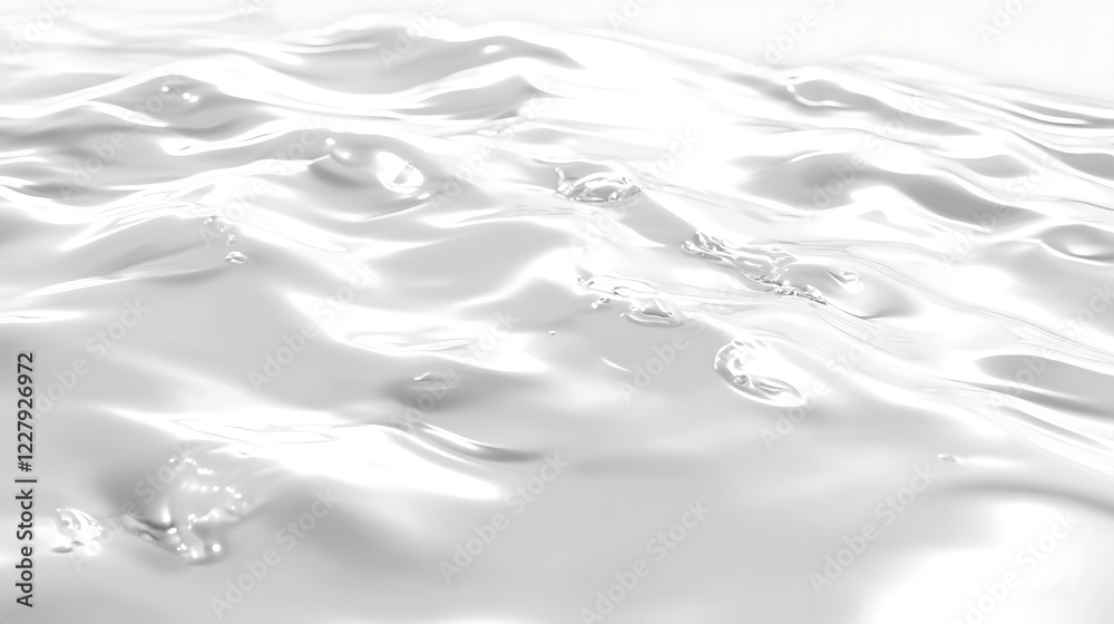 Abstract White Liquid Surface Flowing Gently Abstract White Liquid Surface Flowing Gently