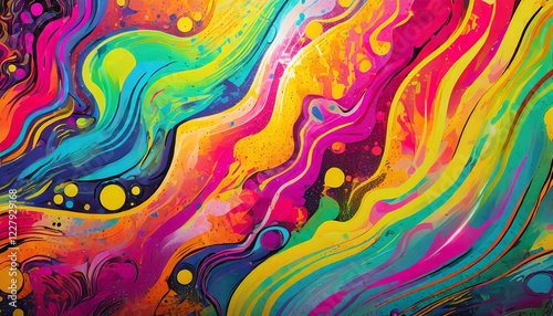Abstract colourful gradient liquid background