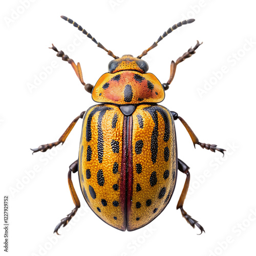 beetle on isolated white background