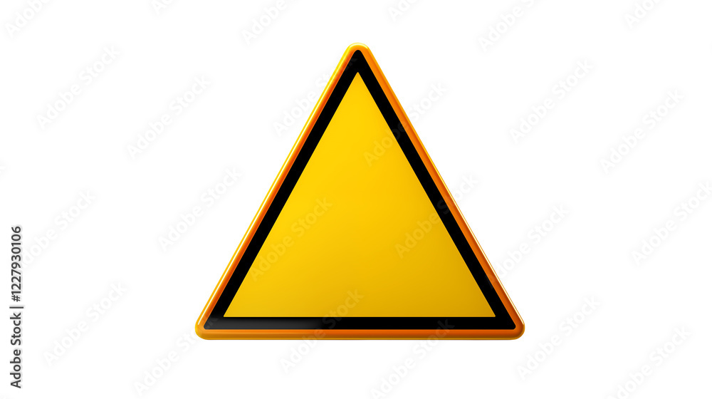 Warning Sign Bright Yellow Triangle with Black Border Safety Caution Alert Concept for Web Print and Design Projects Warning Sign Bright Yellow Triangle with Black Border Safety Caution Alert Concept for Web Print and Design Projects