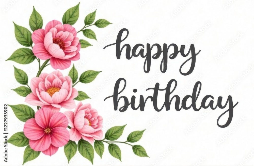 A beautiful greeting card with the text or inscription A beautiful greeting card with the text or inscription