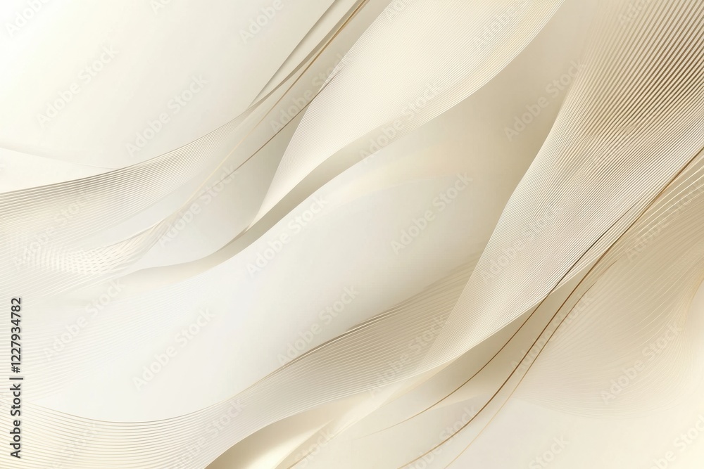 Obraz premium Soft fabric gently flowing in natural light creates an elegant ambience in a serene setting. Generative AI