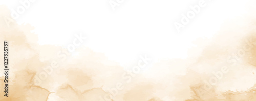Abstract brown watercolor background vector illustration.