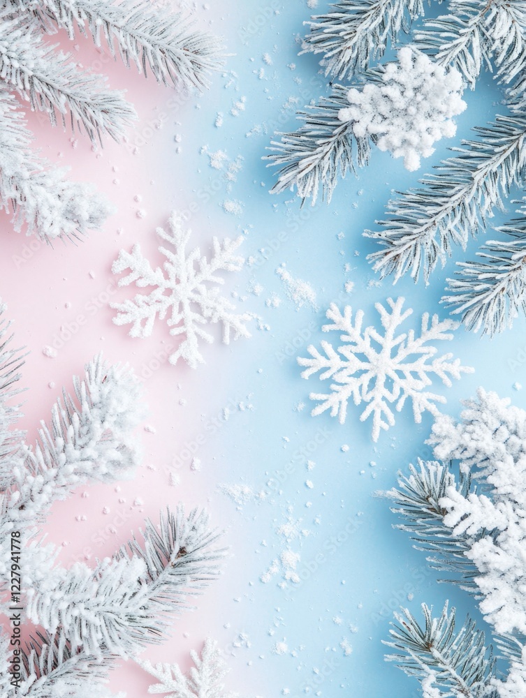 Obraz premium Snowflake Texture