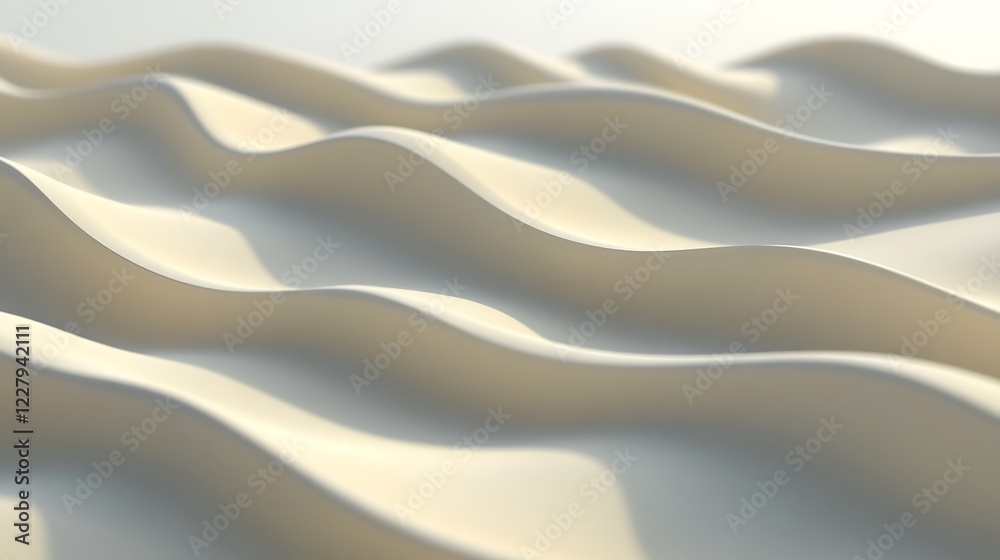 Abstract Creamy White Wavy Surface Texture Abstract Creamy White Wavy Surface Texture