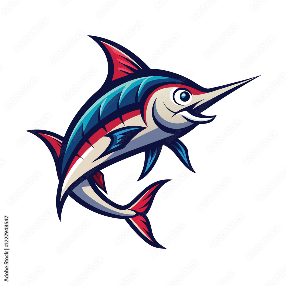 Obraz premium swordfish vector art and illustration
