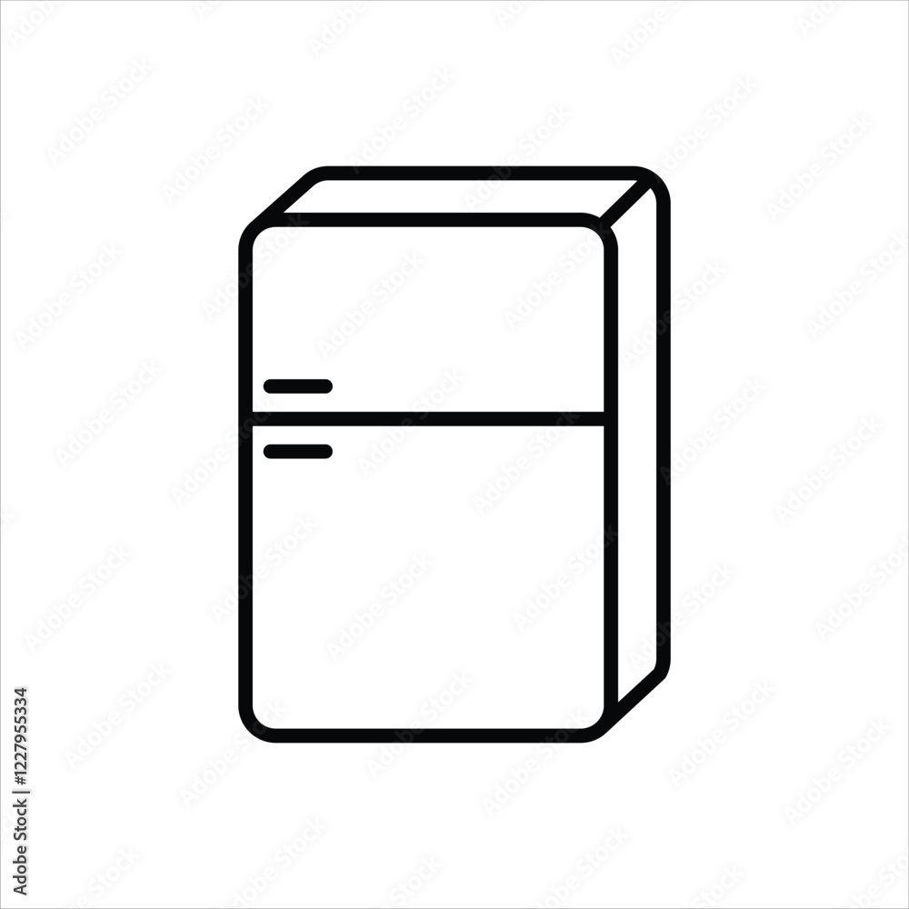 Refrigerator Line Icons Design Elements Illustration Refrigerator Line Icons Design Elements Illustration