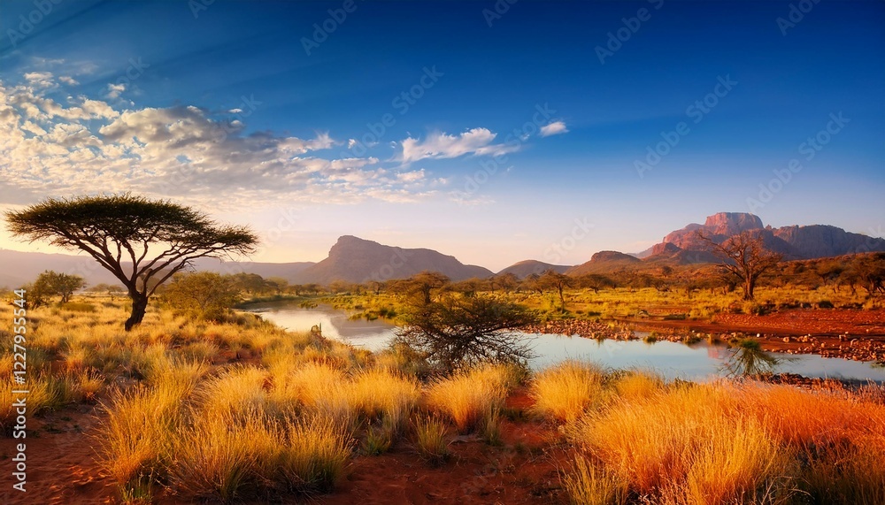 Fototapeta premium landscape in the steppe
