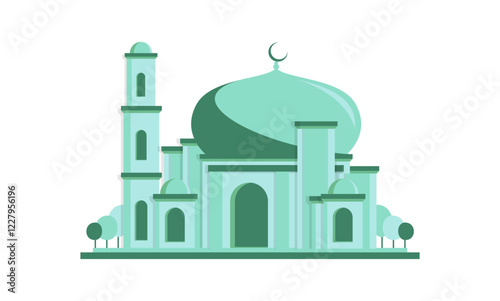 Mosque Moderm Geometric Flat Design