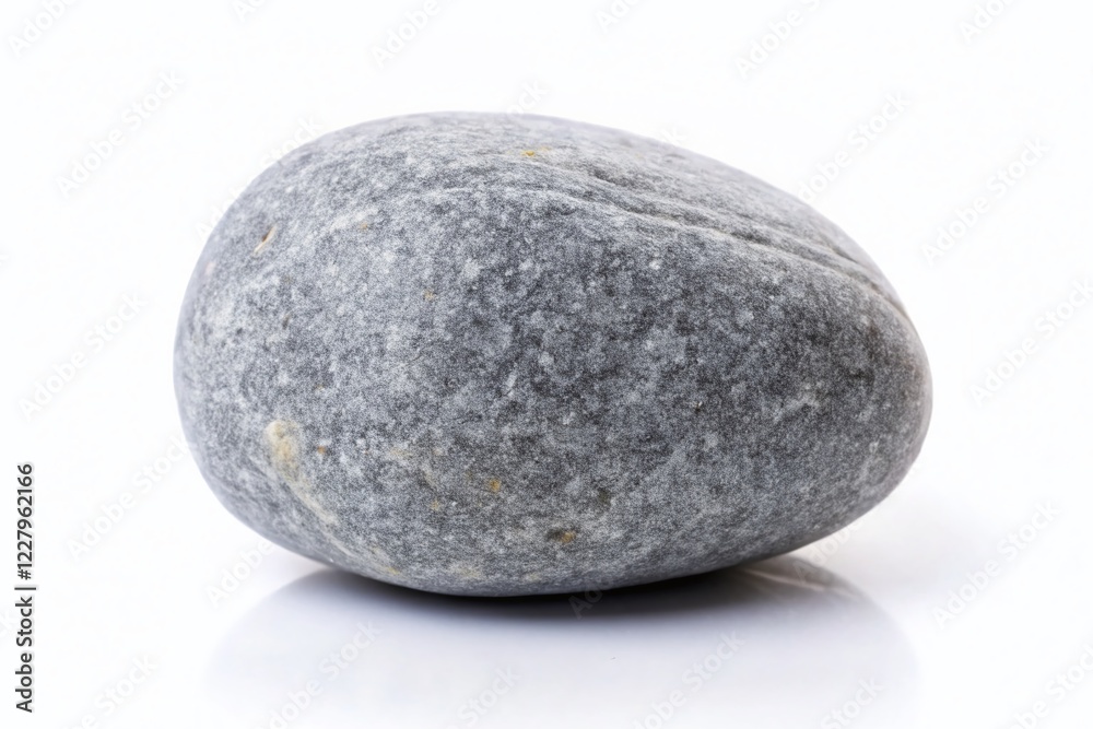 Isolated Stone Mockup: Blank White Background Product Display for Design Isolated Stone Mockup: Blank White Background Product Display for Design