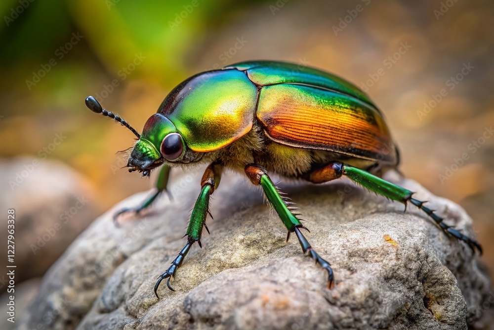 Japanese Beetle on Stone - Macro Nature Photography Japanese Beetle on Stone - Macro Nature Photography