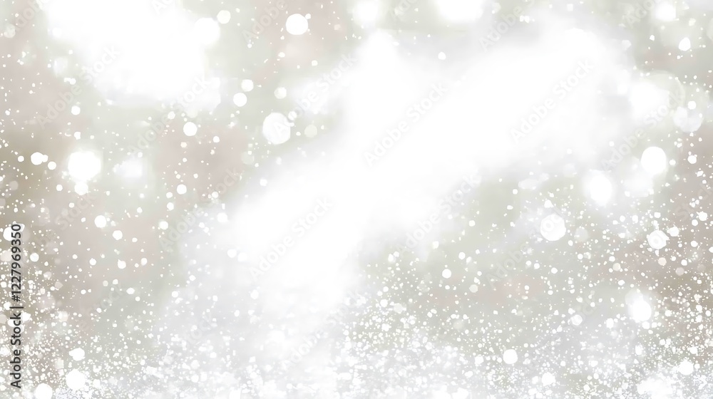 Silver and White Sparkling Bokeh Background Image Silver and White Sparkling Bokeh Background Image