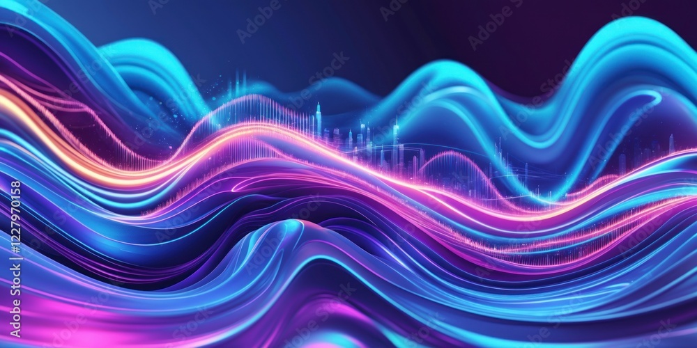abstract background featuring a mesmerizing blend of bright blues and rich purples. abstract background featuring a mesmerizing blend of bright blues and rich purples.
