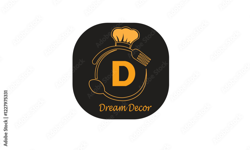 Obraz premium Dream Decor logo design for decoration page logo and company logo design