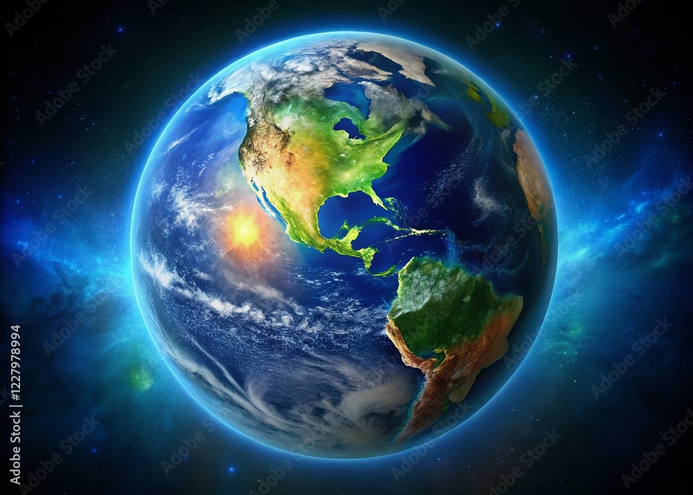 Low Light Earth Zoom: Mysterious Central Circle - Stock Photo Low Light Earth Zoom: Mysterious Central Circle - Stock Photo