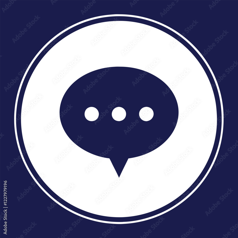 Modern Comment Icon Vector Illustration Set - Clean and Minimalist Design