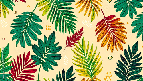 pattern, leaf, seamless