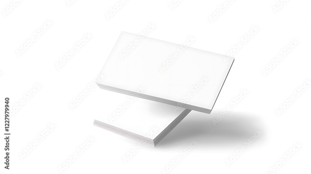 Blank business card floating solated on white background, mockup. Blank business card floating solated on white background, mockup.