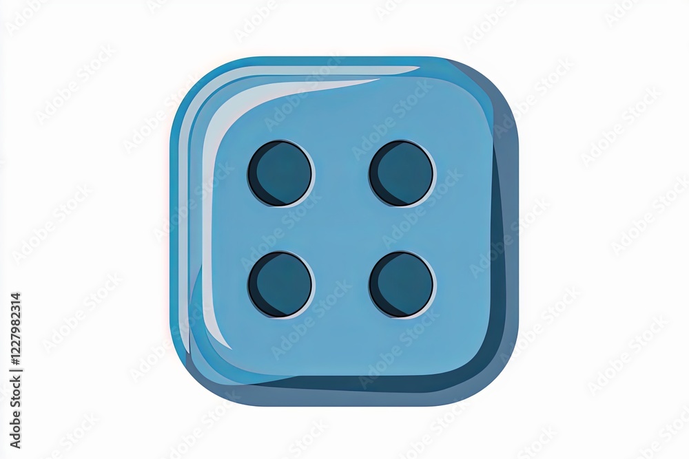 Style is flat rounded square button, blue and gray colors, white background. Style is flat rounded square button, blue and gray colors, white background.