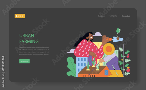 National Agriculture Day. Flat Vector Illustration