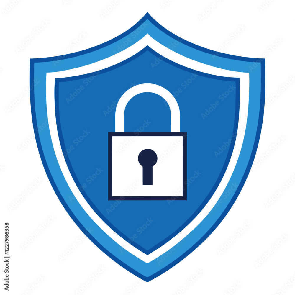 Cybersecurity Shield Icon Vector Illustration for Digital Protection and Security Concepts Cybersecurity Shield Icon Vector Illustration for Digital Protection and Security Concepts