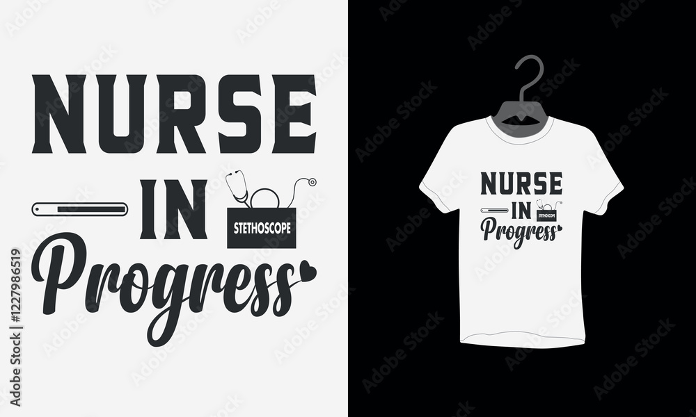 Obraz premium Nurse typography T shirt design, Nurse valentines day t shirt design, nursing school t shirt, Vector Nurse T shirt design, vector nurses day icon, vector nurses day icon, Vector Illustration, 