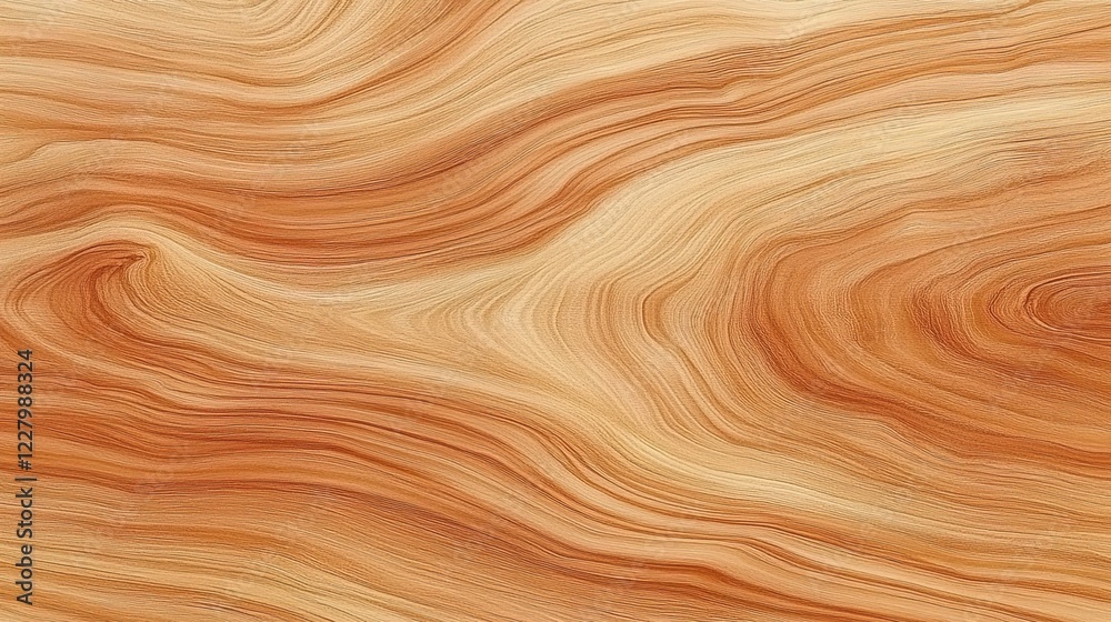A seamless texture of light wood, showcasing the natural grain and beauty of cherry wood with a subtle sheen for an elegant aesthetic.