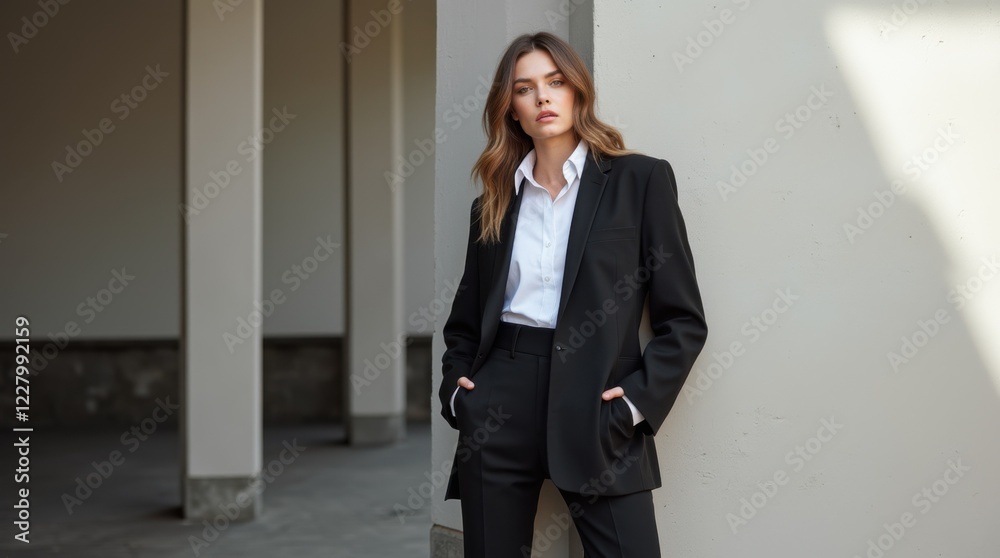 Sleek Modern Fashion in Urban Setting Sleek Modern Fashion in Urban Setting