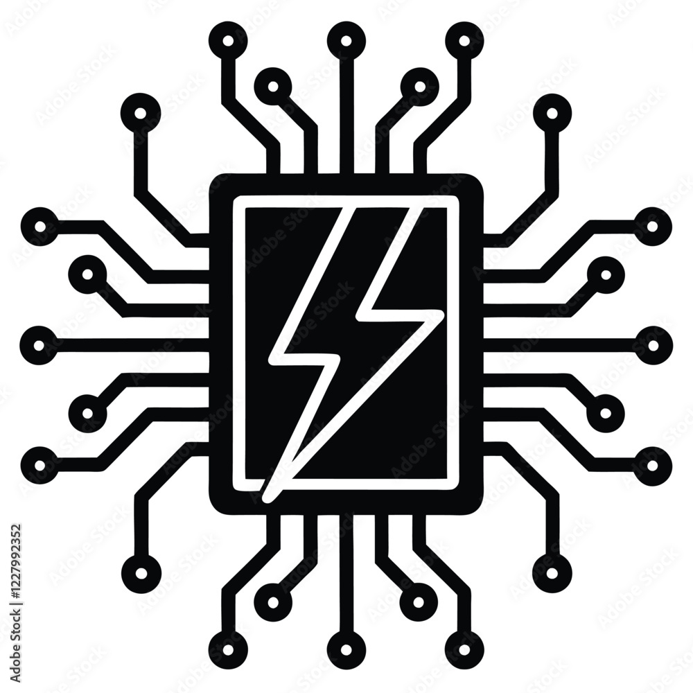 Electric Circuit Board Icon Vector Illustration Design for Technology and Electronics Graphics Electric Circuit Board Icon Vector Illustration Design for Technology and Electronics Graphics