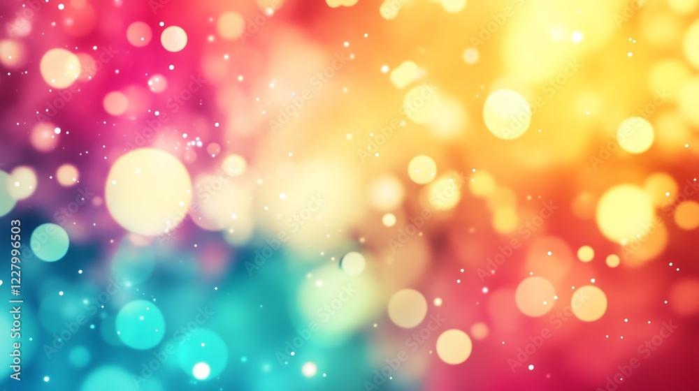 Abstract Colorful Bokeh Background With Lights Abstract Colorful Bokeh Background With Lights