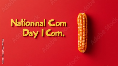 Vibrant National Corn Dog Day Retro Aesthetic with Playful Mustard Palette - Celebrating Classic Fair Foods in Modern Urban Festivities and Seasonal Branding photo