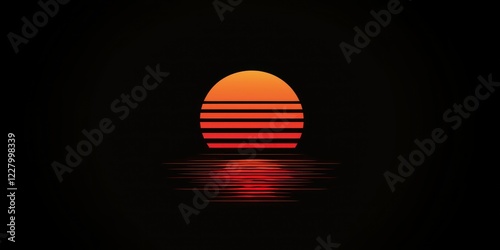 A clean and professional logo featuring a stylized sunrise over a horizon. photo