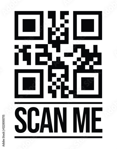 Scan QR code icon. Digital scanning qr code. QR code scan for smartphone. QR code for payment. Scan QR code symbol