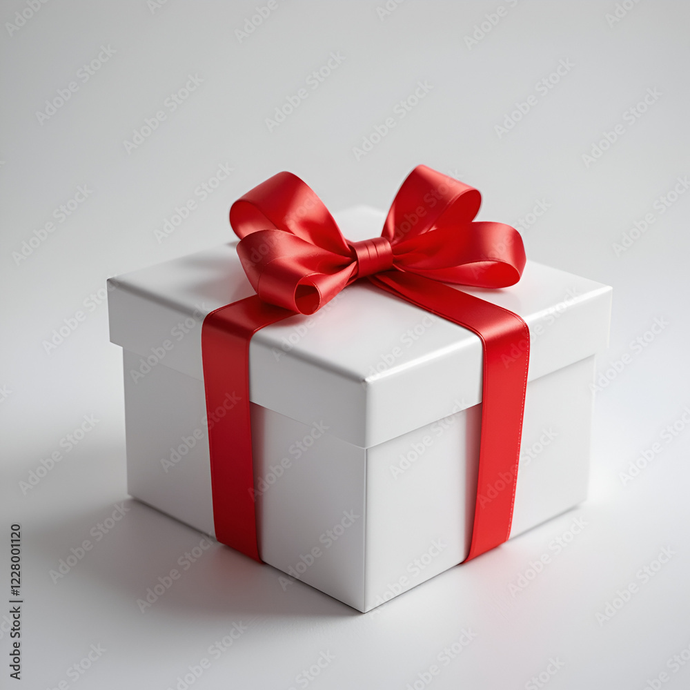 Obraz premium red gift box