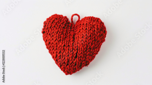 red heart on a white background