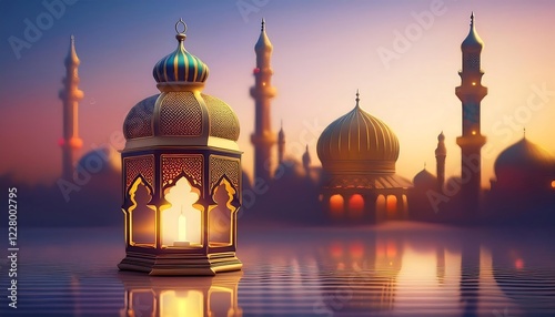 Elegant Ramadan Kareem Collection: Crescent Moons, Lanterns, and Islamic Calligraphy