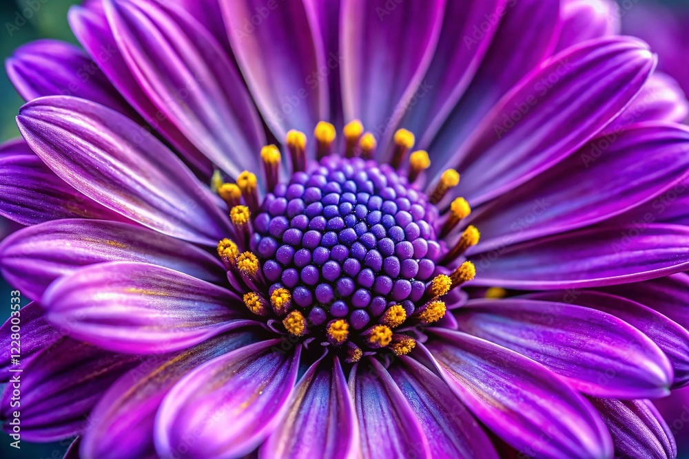 Macro Purple Flower Long Exposure Photography - Vibrant Detailed Closeup Macro Purple Flower Long Exposure Photography - Vibrant Detailed Closeup